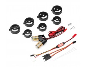 Freewing Tail Flame LED Centerburner Lighting System For Bifurcated Exhaust EDF Jet - Universal Version Freewing Tail Flame LED Centerburner Lighting System For Bifurcated Exhaust EDF Jet - Universal Version
